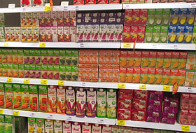 Сок в пакетах - подобие натурального сока